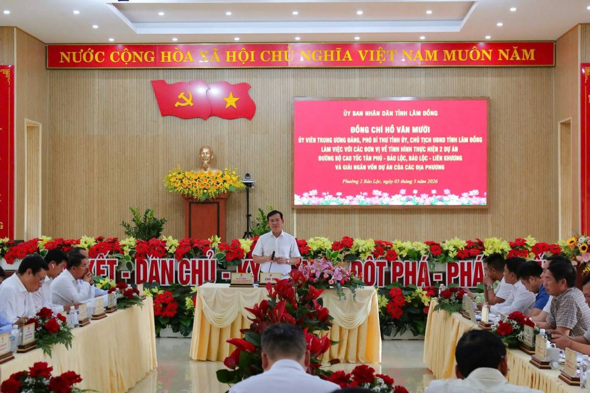 Lâm Đồng: Thúc đẩy giải ngân hai dự án cao tốc trọng điểm 