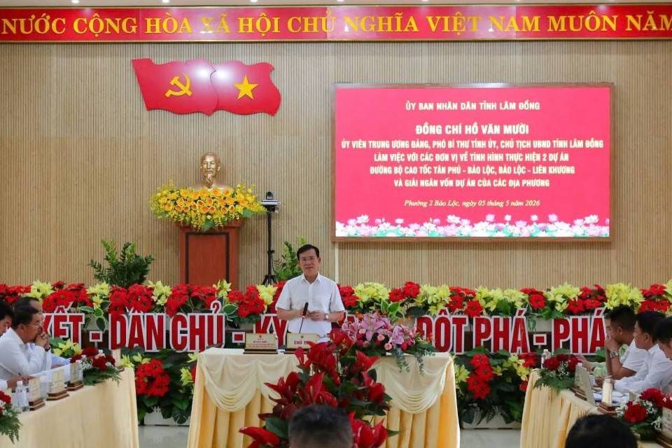 Lâm Đồng: Thúc đẩy giải ngân hai dự án cao tốc trọng điểm
