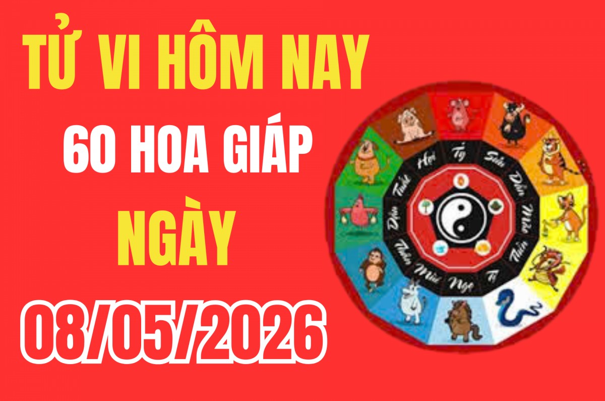 Tử vi 12 con giáp hôm nay ngày 8/5/2026: 5 con giáp cần đề phòng rủi ro, thị phi và hao tài bất ngờ