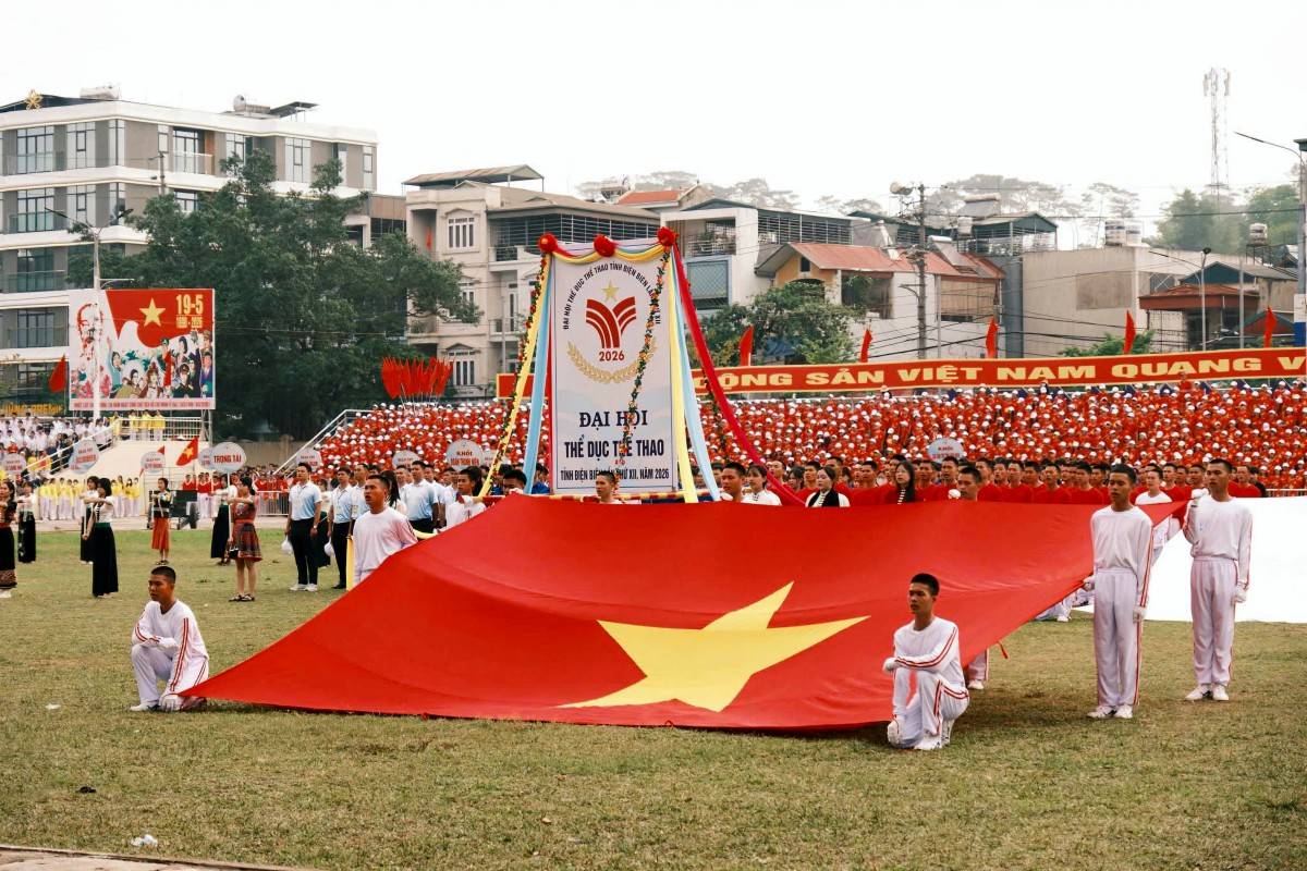 Điện Biên khai mạc Đại hội TDTT với hơn 12.000 người tham gia