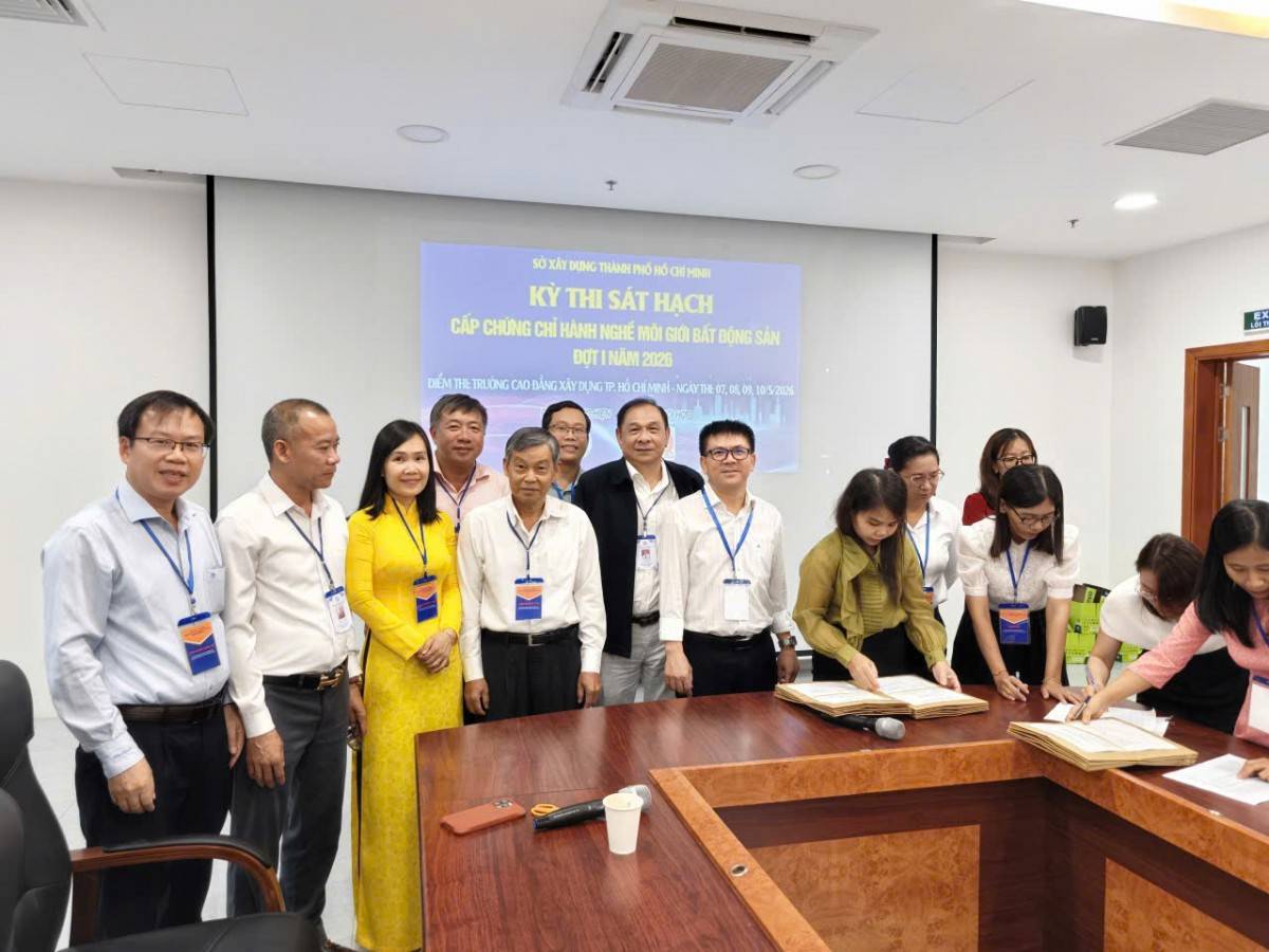 TP Hồ Chí Minh: Siết chặt chất lượng nhân sự, tổ chức kỳ thi sát hạch chứng chỉ môi giới bất động sản quy mô lớn đợt 1/2026