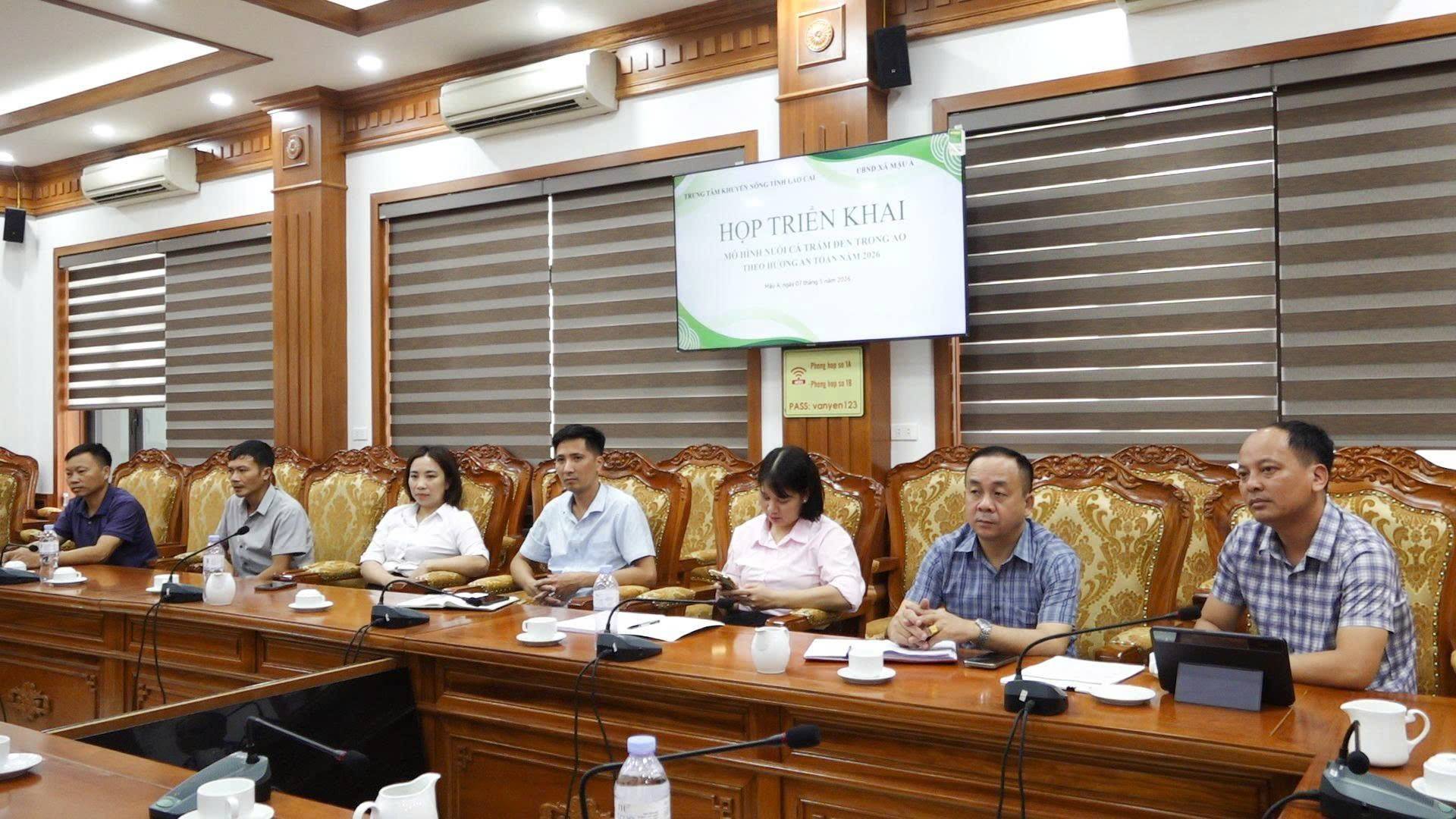 Trung tâm Khuyến nông tỉnh Lào Cai thúc đẩy phát triển thủy sản bền vững tại Mậu A