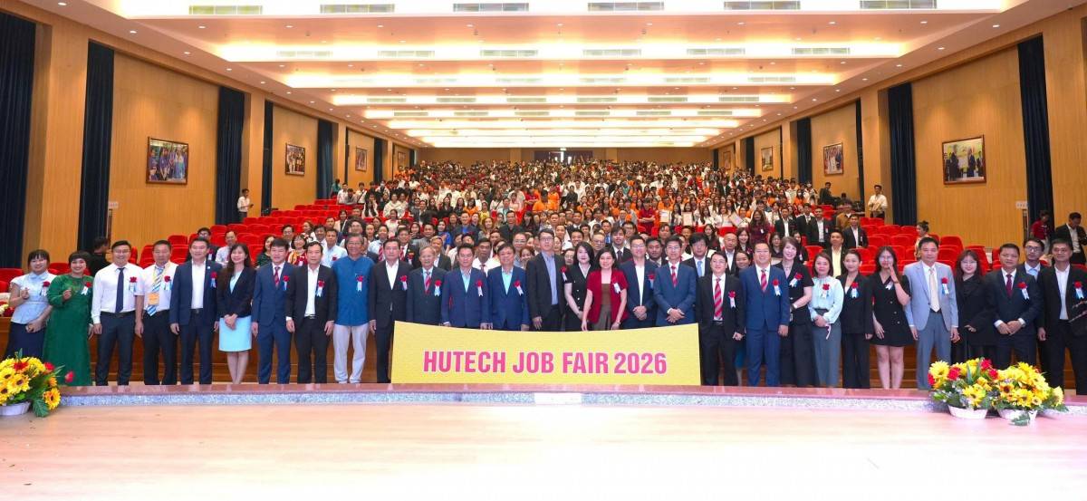 Ngày hội Triển lãm công nghệ & Tuyển dụng năm 2026 – HUTECH JOB FAIR 2026 có 179 doanh nghiệp tham gia tuyển dụng 