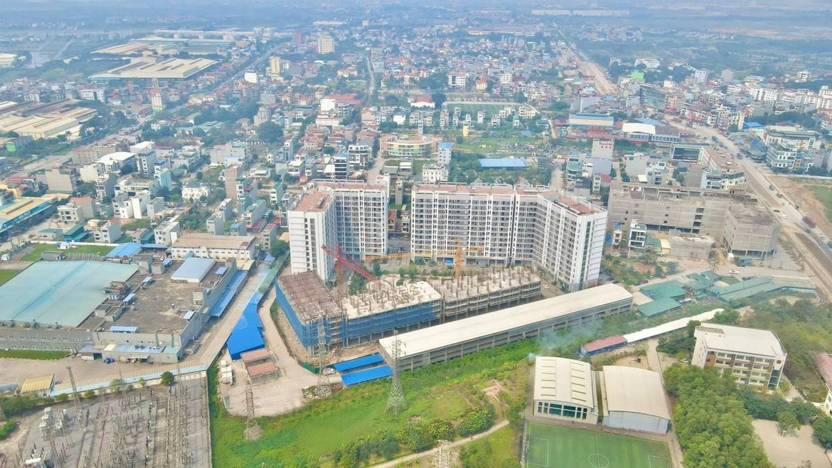 Dự án chung cư nhà ở xã hội Lạc Hồng Phúc trên địa bàn thị xã Mỹ Hào, tỉnh Hưng Yên (Ảnh: Cổng TTĐT tỉnh Hưng Yên).