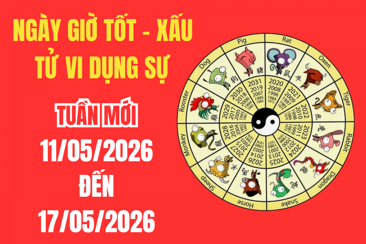 Xem ngày giờ tốt xấu tuần mới từ 11/5 - 17/5/2026: Những ngày đẹp cầu tài, khai trương và giờ hoàng đạo hút may mắn