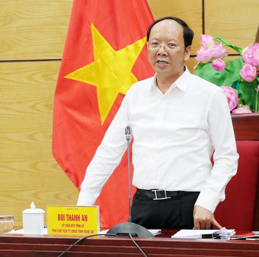 Ông Bùi Thanh An - Phó Chủ tịchThường trực UBND tỉnh nghệ An phát biểu kết luận
