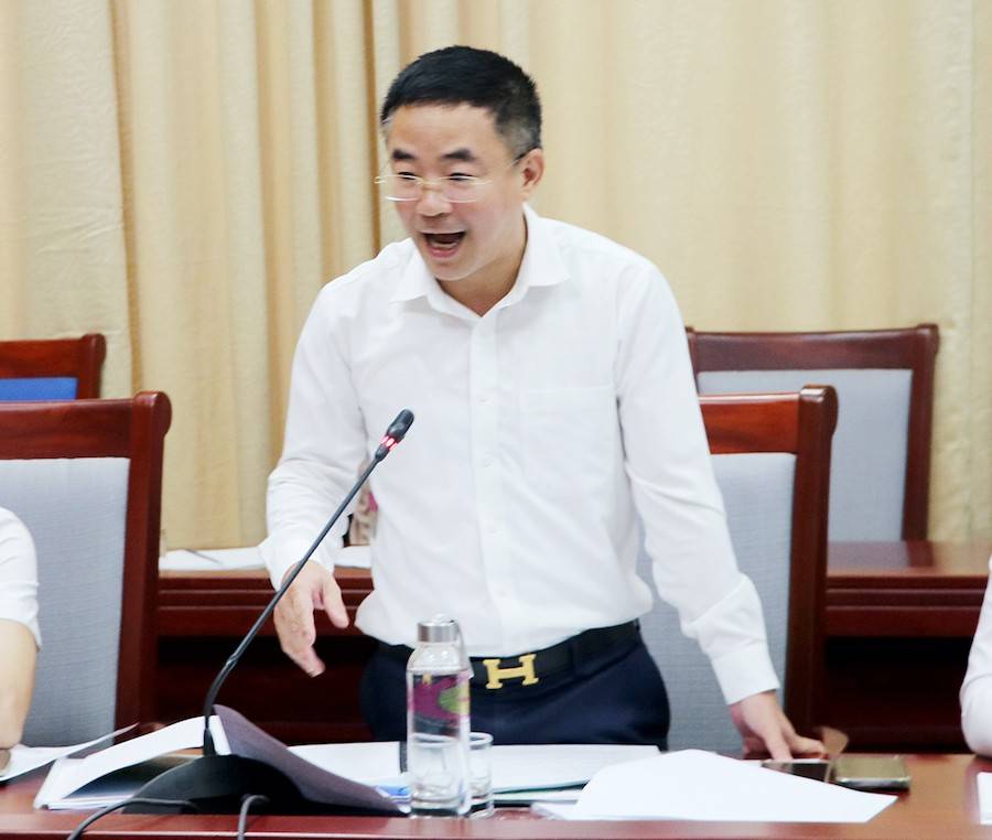 Ông Nguyễn Xuân Đức - Trưởng Ban Quản lý Khu kinh tế Đông Nam (Nghệ An) khảng định Ban sẽ quyết tâm thực hiện các nhiệm vụ theo thẩm quyền tại buổi làm việc