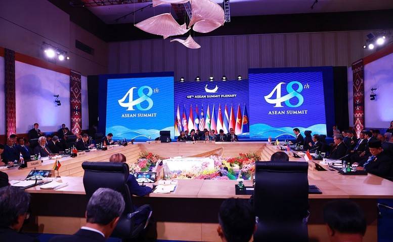 Phiên họp toàn thể của Hội nghị Cấp cao ASEAN lần thứ 48 (Ảnh: VGP/Nhật Bắc).