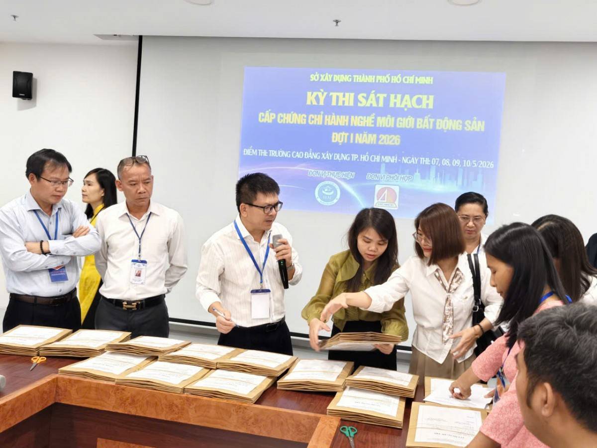 Trường Cao đẳng Xây dựng TP Hồ Chí Minh đăng cai kỳ sát hạch môi giới bất động sản đợt I năm 2026