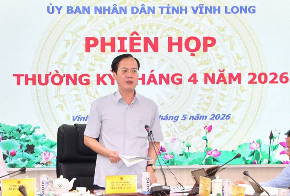 Phó Bí thư Tỉnh ủy, Chủ tịch UBND tỉnh Trần Trí Quang phát biểu kết luận phiên họp.