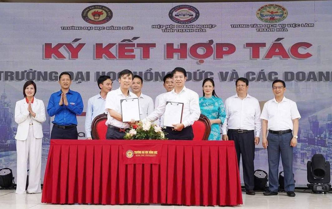 Thanh Hoá: 39 doanh nghiệp tham gia Ngày hội việc làm tại Trường Đại học Hồng Đức
