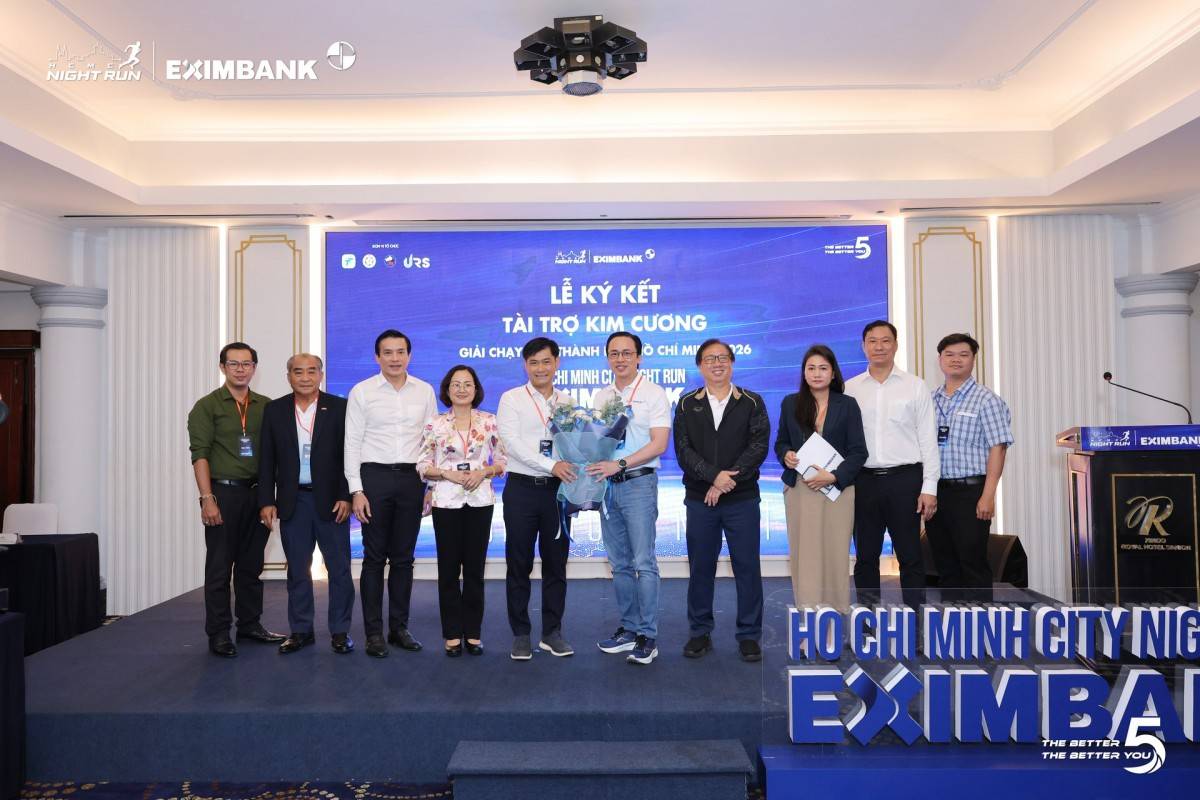 Hơn 1.000 cán bộ nhân viên, khách hàng và đối tác của Eximbank tham gia Giải chạy đêm Thành phố Hồ Chí Minh Eximbank lần thứ 5 năm 2026