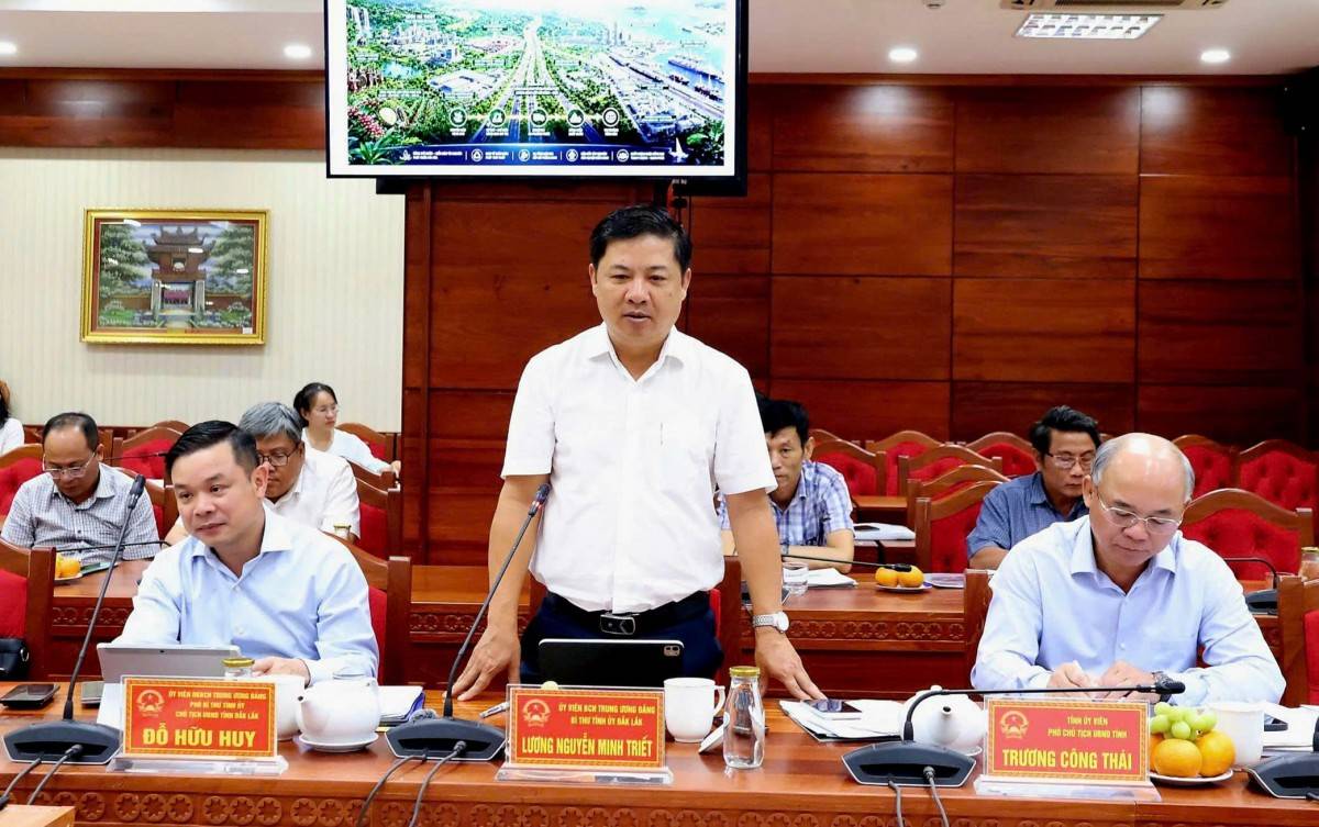 Ông Lương Nguyễn Minh Triết, Ủy viên Trung ương Đảng, Bí thư Tỉnh ủy, Trưởng Đoàn ĐBQH tỉnh Đắk Lắk khẳng định tỉnh mong muốn hợp tác với VIFC-DN để cùng nhau phát triển. 