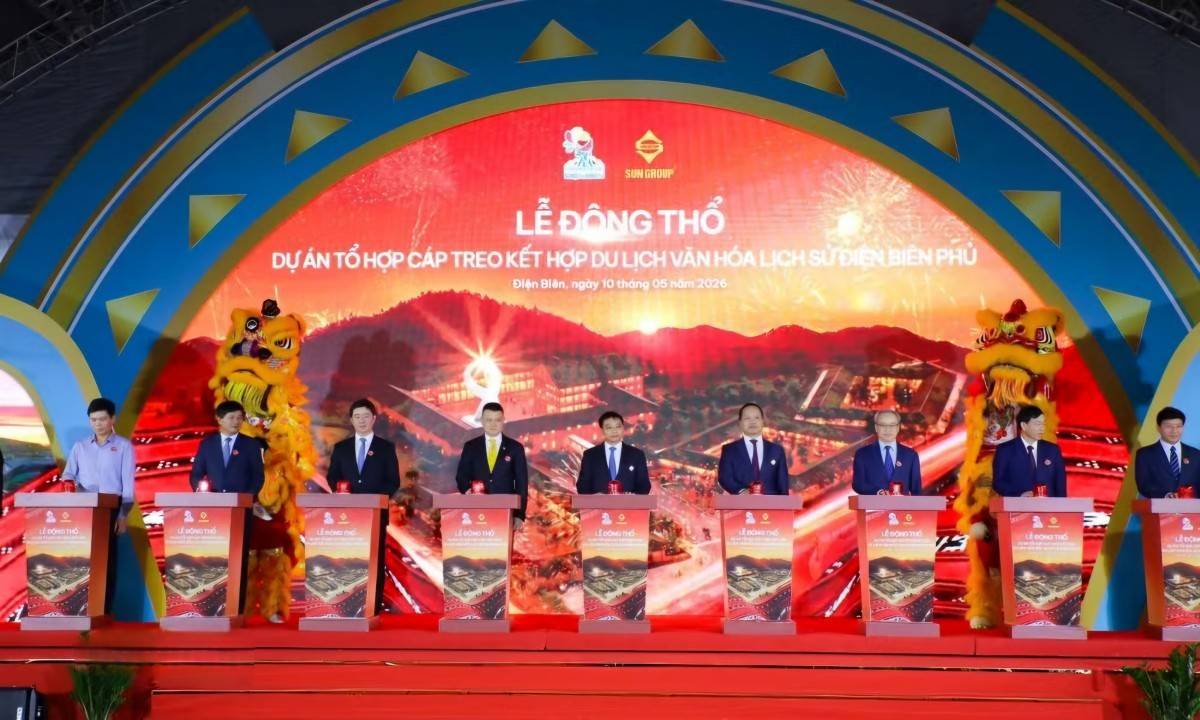 Sun Group khởi công cáp treo hơn 2.000 tỷ đồng ở Điện Biên