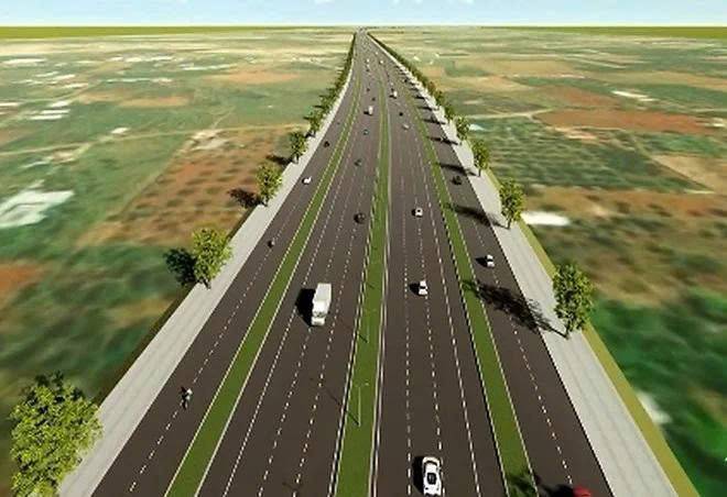 Phối cảnh dự án cao tốc Hồ Tràm - sân bay Long Thành. Nguồn: Sở Xây dựng TPHCM