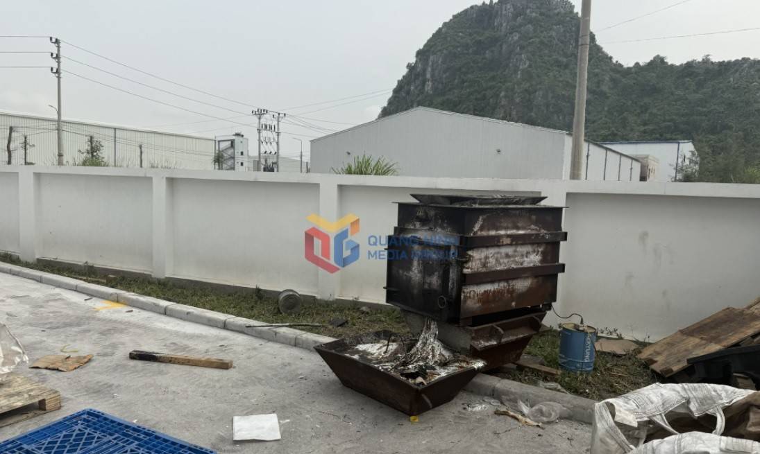 Lò đốt chất thải của Công ty TNHH Đức Nhuận Phát Việt Nam. Ảnh: baoquangninh.vn