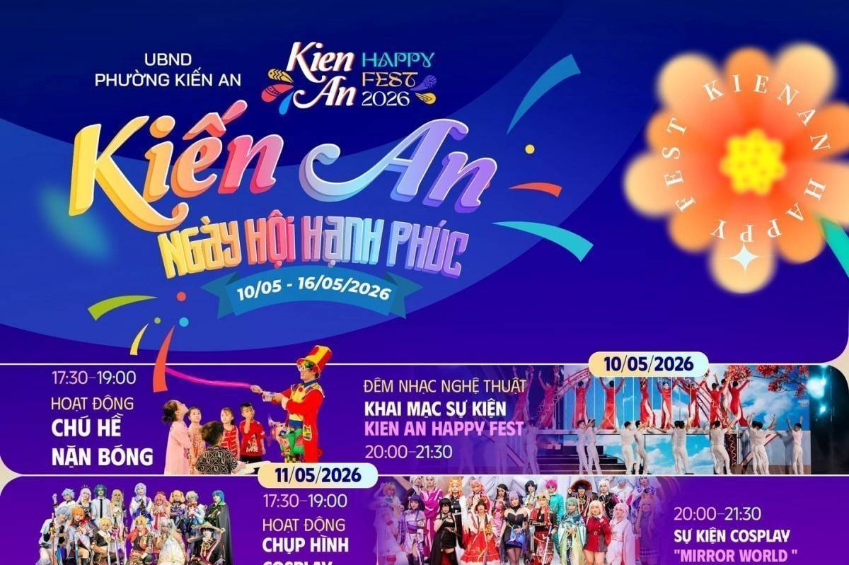 Hải Phòng: Kiến An bừng sáng “Ngày hội Hạnh phúc 2026"
