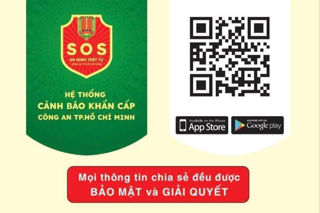 Chỉ với một “chạm”, người dân TP.HCM có thể gửi phản ánh khẩn cấp đến Công an