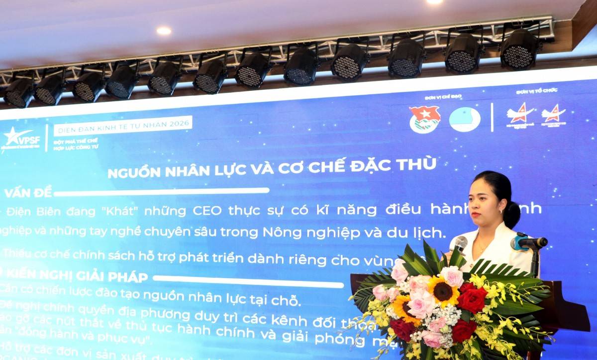 Hội Doanh nhân trẻ Việt Nam đối thoại thúc đẩy kinh tế tư nhân tại Điện Biên