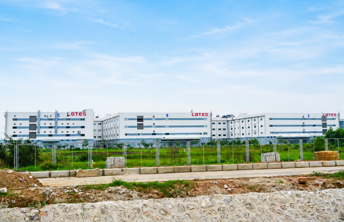 Nhà máy Lottes hiện đã triển khai hoạt động tại KCN Liên Hà Thái
