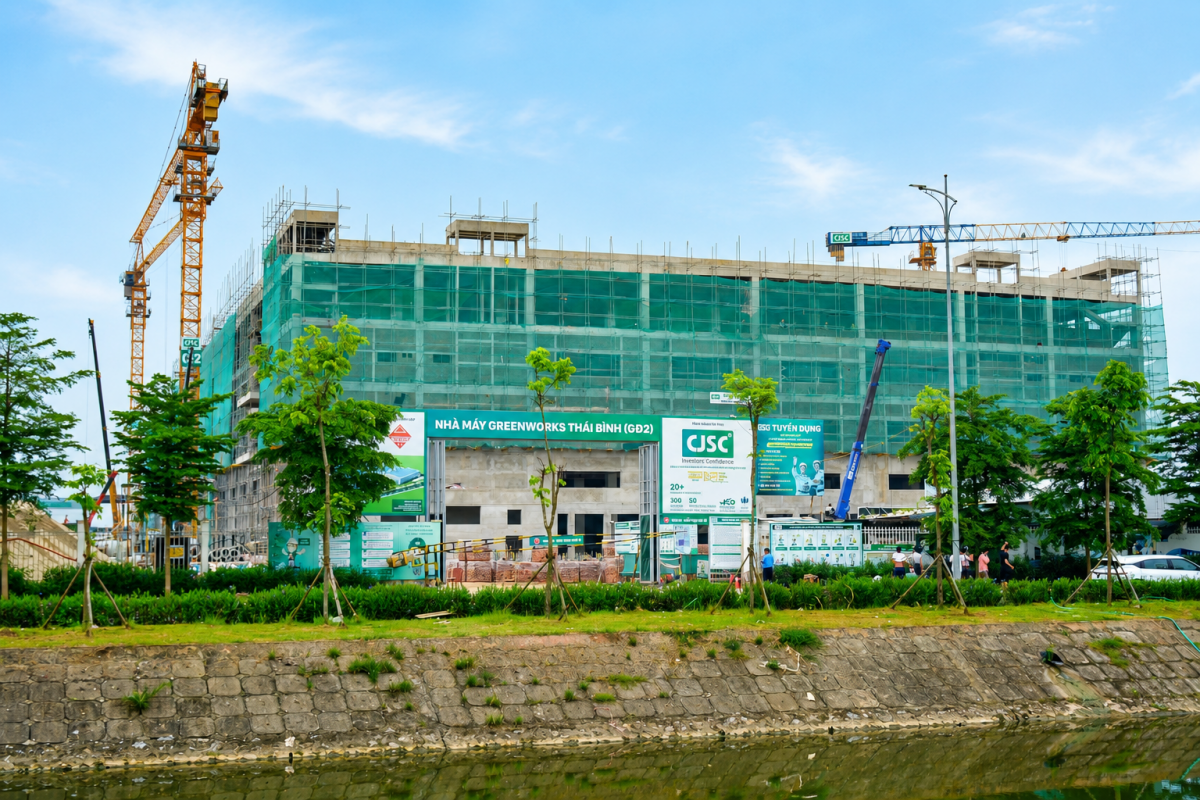 Nhà máy Greenworks tại KCN Liên Hà Thái đang triển khai giai đoạn 2