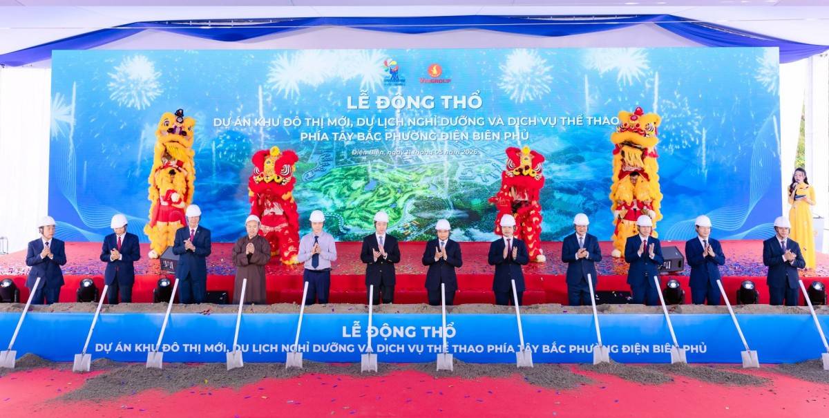 Dự án Khu đô thị mới, du lịch nghỉ dưỡng và dịch vụ thể thao phía Tây Bắc phường Điện Biên Phủ chính thức động thổ, góp phần định hình một cực phát triển đô thị – du lịch mới cho tỉnh Điện Biên và toàn khu vực
