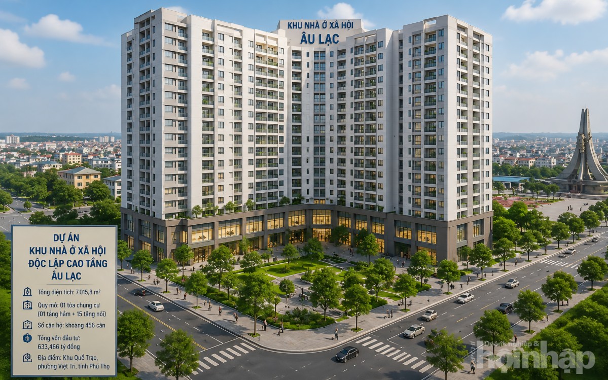 Phú Thọ chấp thuận đầu tư khu nhà ở xã hội hơn 633 tỷ đồng