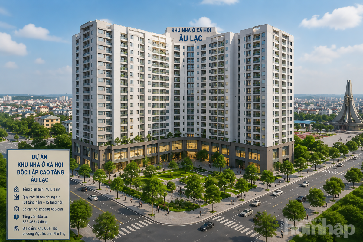 Phú Thọ chấp thuận đầu tư khu nhà ở xã hội hơn 633 tỷ đồng