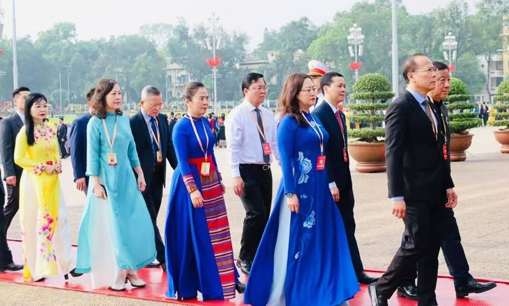 Đoàn đại biểu tỉnh Lào Cai có 24 đại biểu chính thức dự đại hội.