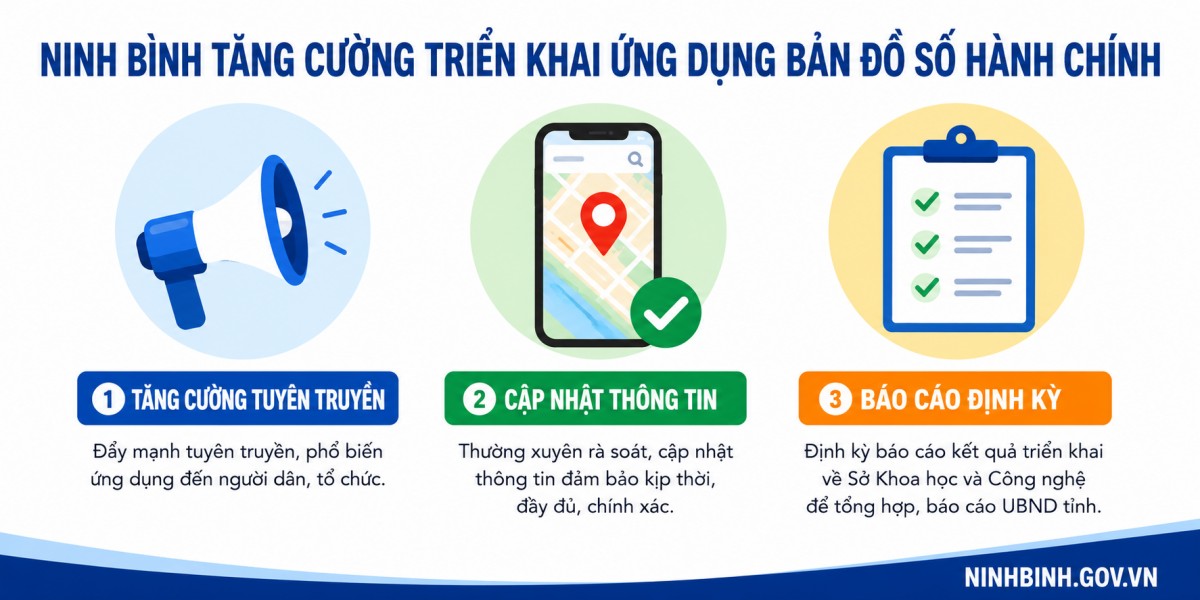 Ninh Bình đẩy mạnh triển khai ứng dụng Bản đồ số hành chính