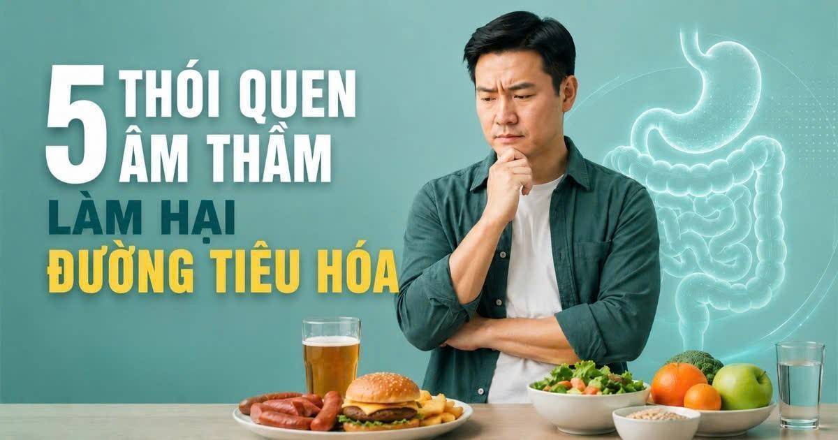 5 thói quen hằng ngày làm tăng nguy cơ ung thư đường tiêu hóa