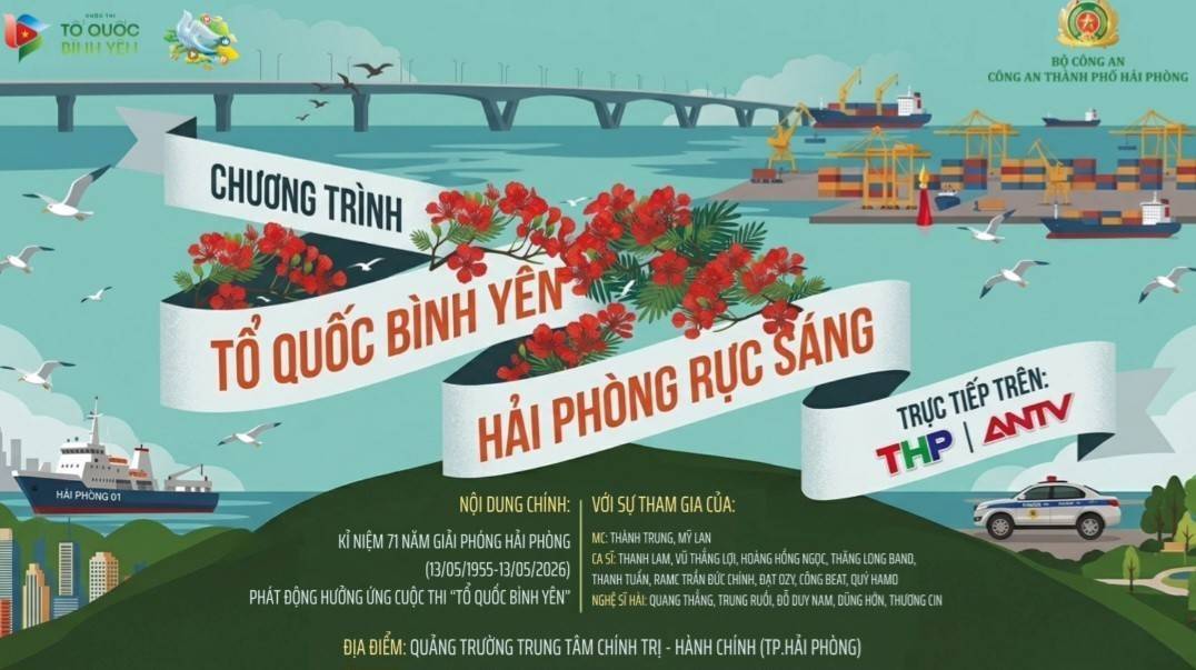 “Tổ quốc bình yên - Hải Phòng rực sáng”: Bản hòa ca của tuổi trẻ, lòng yêu nước và khát vọng giữ bình yên cuộc sống