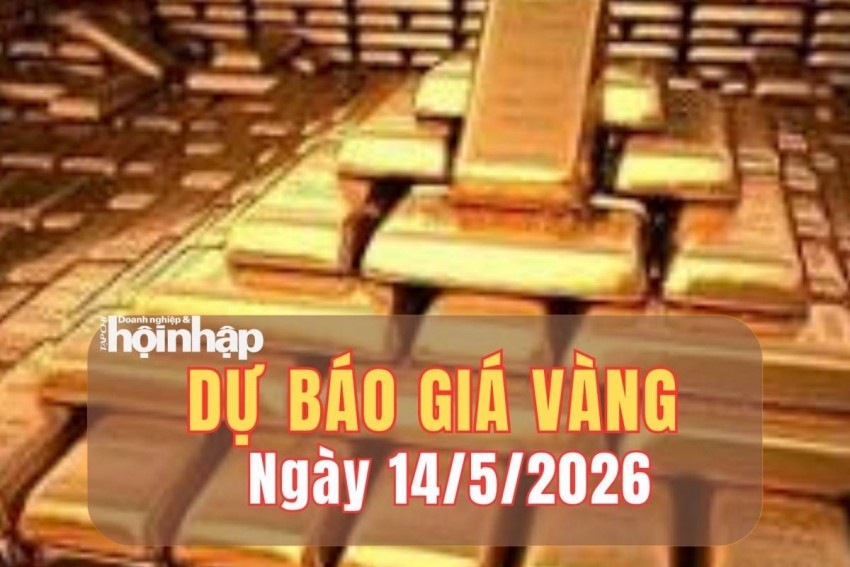 Dự báo giá vàng 14/5/2026: Giá vàng có xu hướng giảm nhẹ hoặc đi ngang