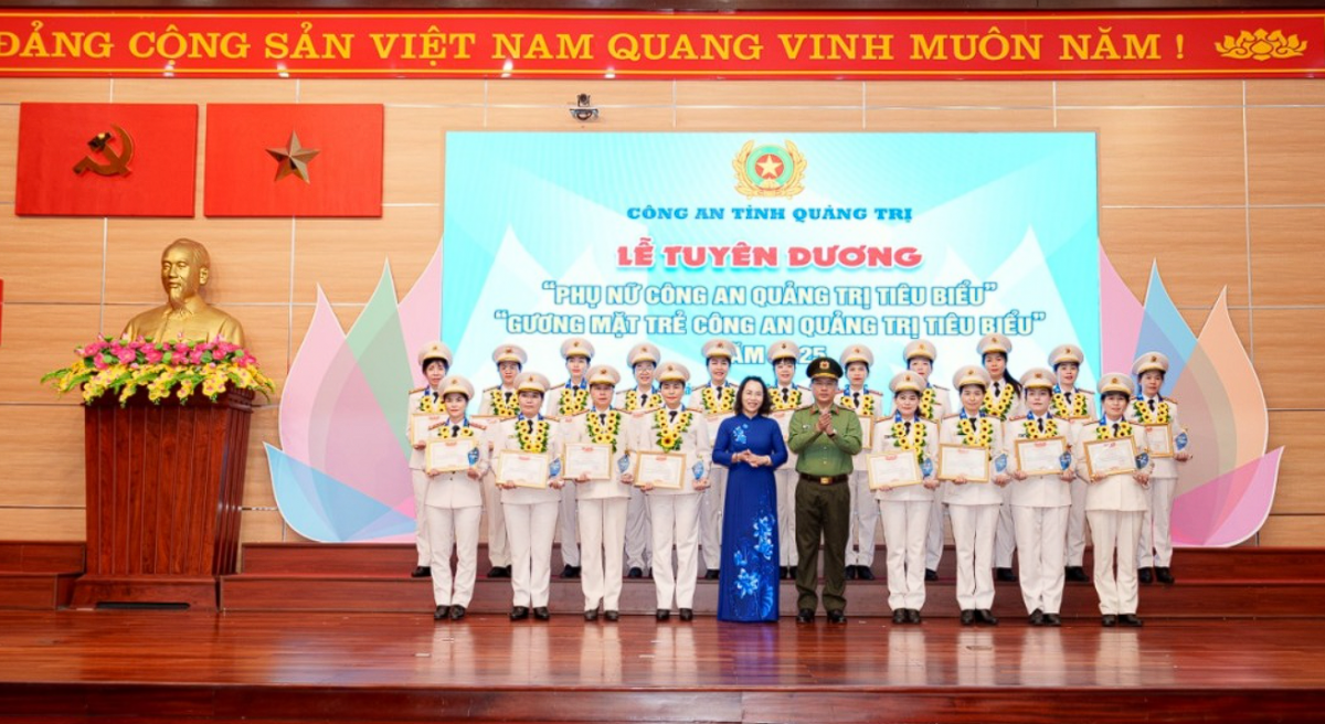 Quảng Trị biểu dương 40 cá nhân điển hình thanh niên, phụ nữ công an tiêu biểu
