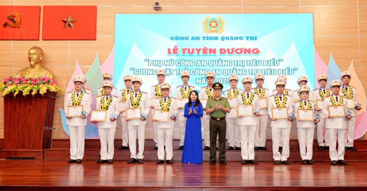 Quảng Trị biểu dương 40 cá nhân điển hình thanh niên, phụ nữ công an tiêu biểu