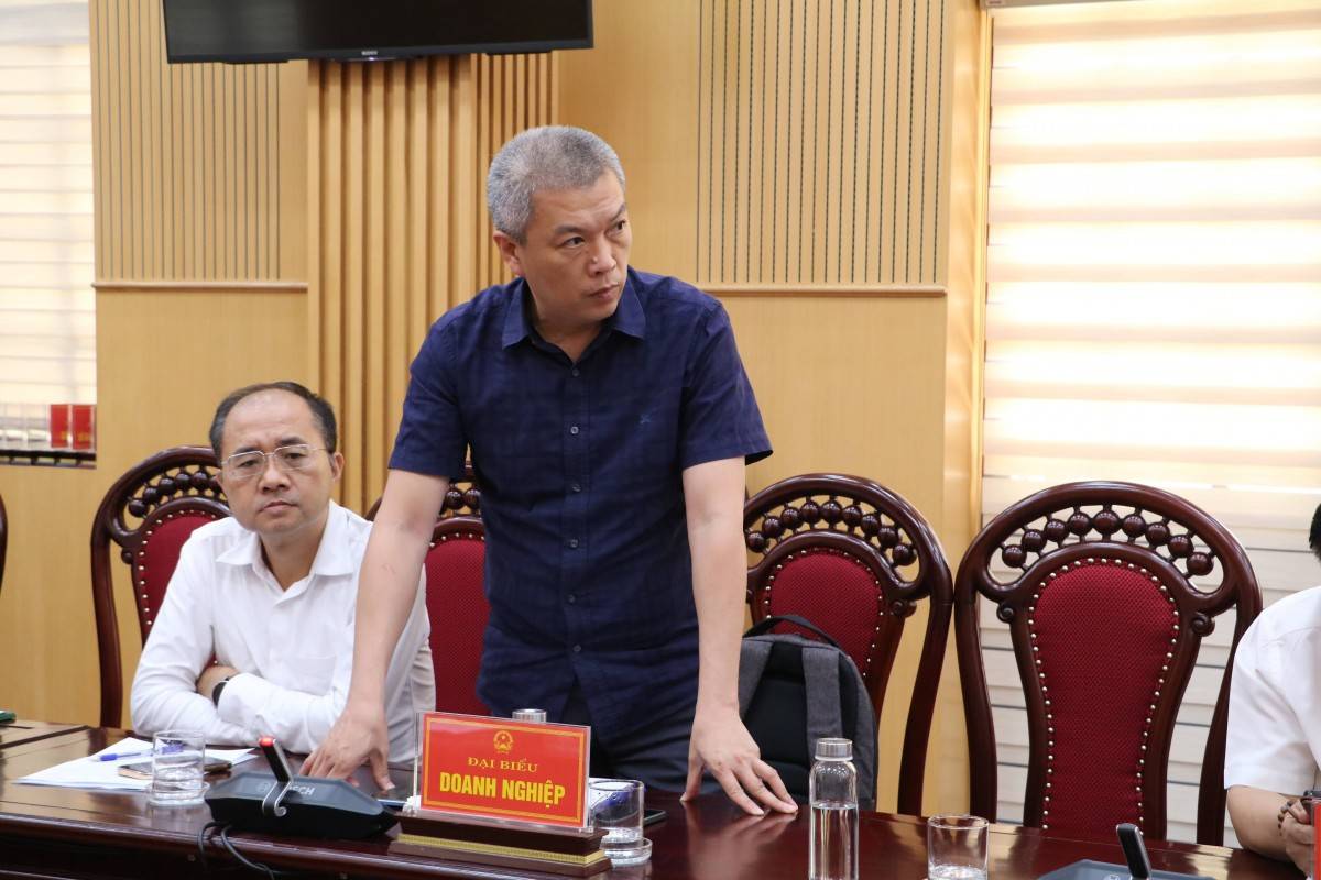 Đại diện Doanh nghiệp phát biểu tại hội nghị