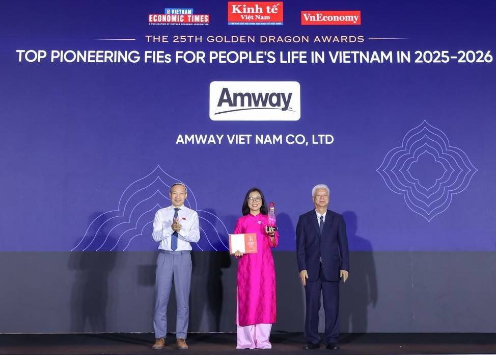 Amway Việt Nam được vinh danh tại Rồng Vàng 2026 nhờ tăng trưởng bền vững