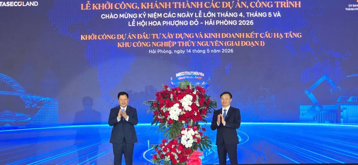 Taseco Land khởi công KCN Thủy Nguyên gần 4.000 tỷ đồng tại Hải Phòng