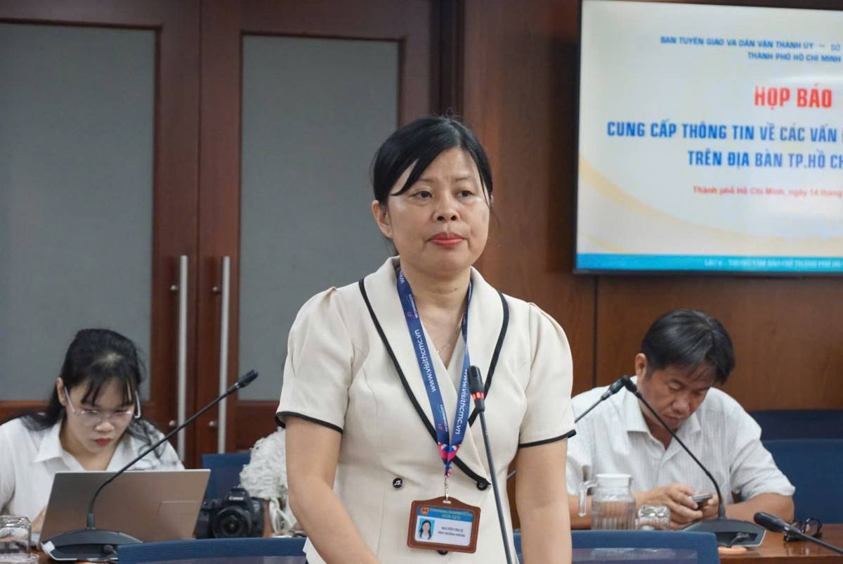 bà Nguyễn Thị Lệ - Phó Trưởng phòng Quản lý cơ sở lưu trú du lịch, Sở Du lịch TP. HCM 