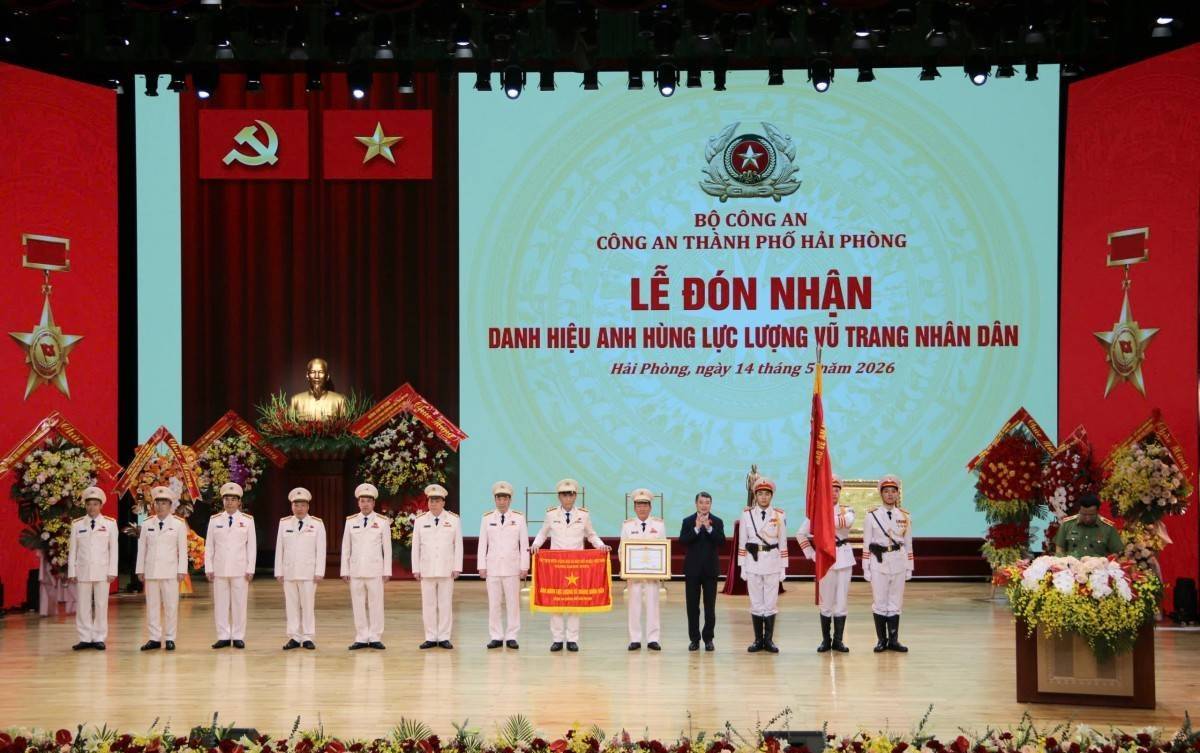 Công an Hải Phòng đón nhận Danh hiệu Anh hùng LLVT nhân dân: Viết tiếp bản hùng ca “Vì nước quên thân, vì dân phục vụ”