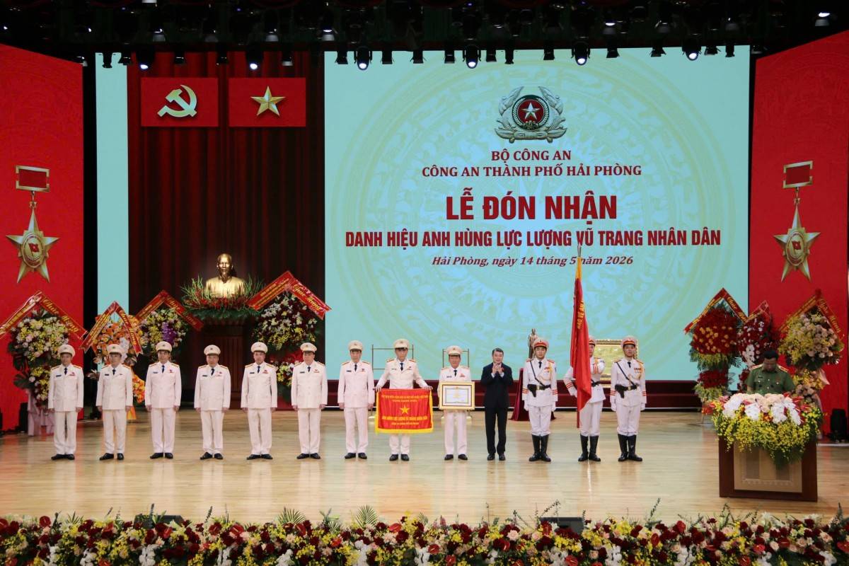 Công an Hải Phòng đón nhận Danh hiệu Anh hùng LLVT nhân dân: Viết tiếp bản hùng ca “Vì nước quên thân, vì dân phục vụ”