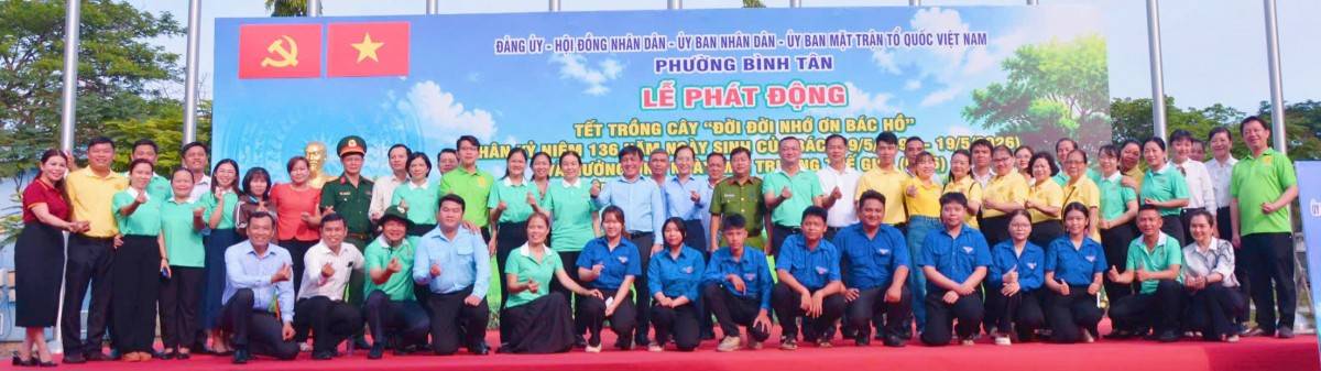 UBND phường Bình Tân( TP.Hồ Chí Minh)  tổ chức Lễ phát động “Tết trồng cây đời đời nhớ ơn Bác Hồ” 