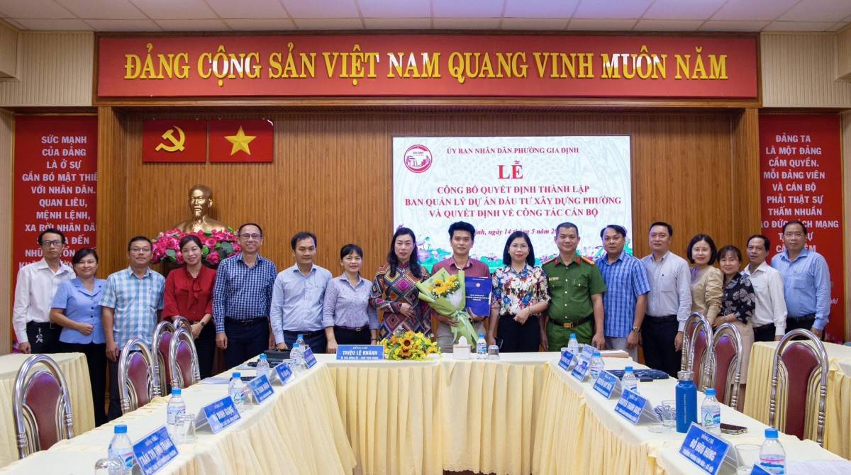 Phường Gia Định thành lập Ban Quản lý dự án đầu tư xây dựng, kiện toàn bộ máy triển khai hạ tầng đô thị
