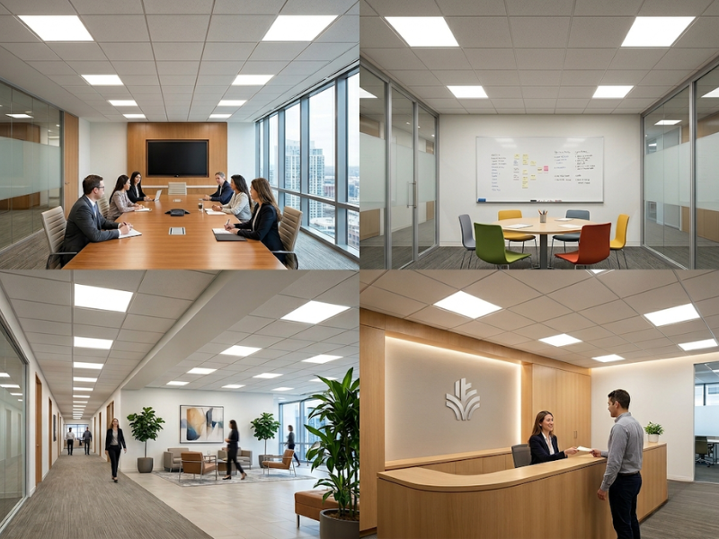 Đèn LED panel có thể linh hoạt ứng dụng chiếu sáng trong nhiều khu vực khác nhau 