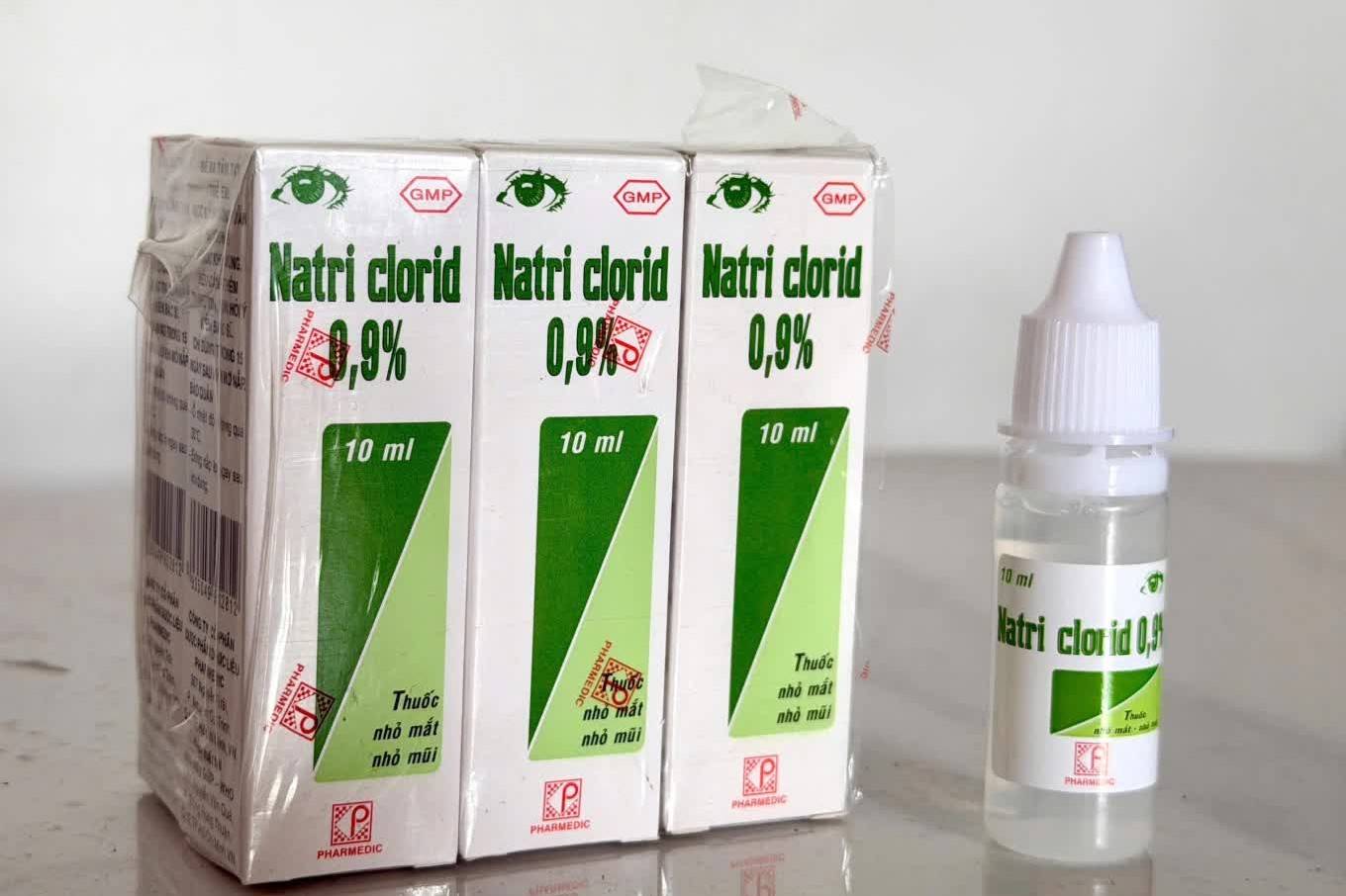 Pharmedic bị thu hồi toàn quốc lô thuốc nhỏ mắt Natri clorid 0,9%