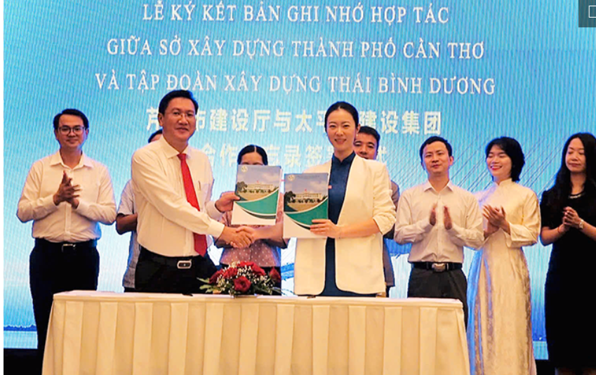 Sở Xây dựng Cần Thơ ký kết hợp tác với Tập đoàn Xây dựng Thái Bình Dương, thúc đẩy phát triển hạ tầng đô thị