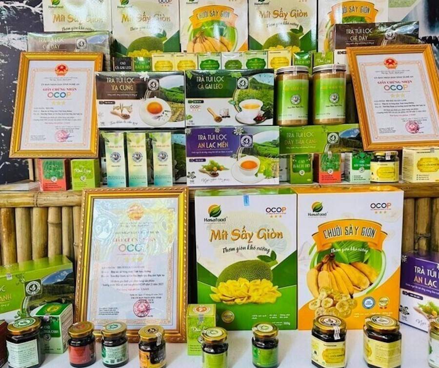 Nghệ An là tỉnh tốp đầu cả nước về số lượng sản phẩm OCOP
