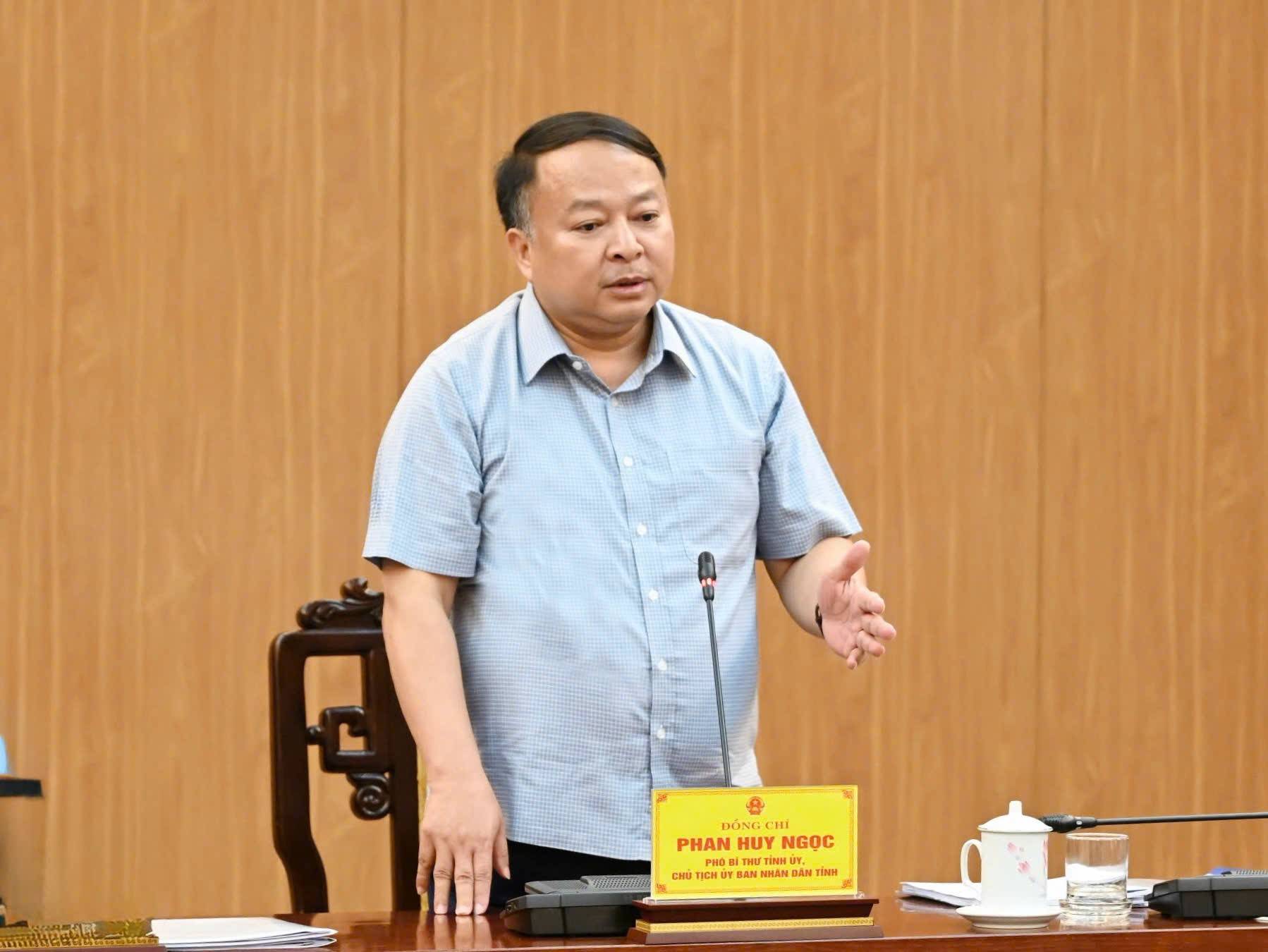 Kết luận buổi làm việc, Chủ tịch UBND tỉnh Tuyên Quang Phan Huy Ngọc