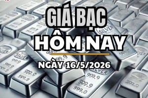 Giá bạc hôm nay 16/5/2026: Giá bạc Phú Quý bất ngờ giảm sâu