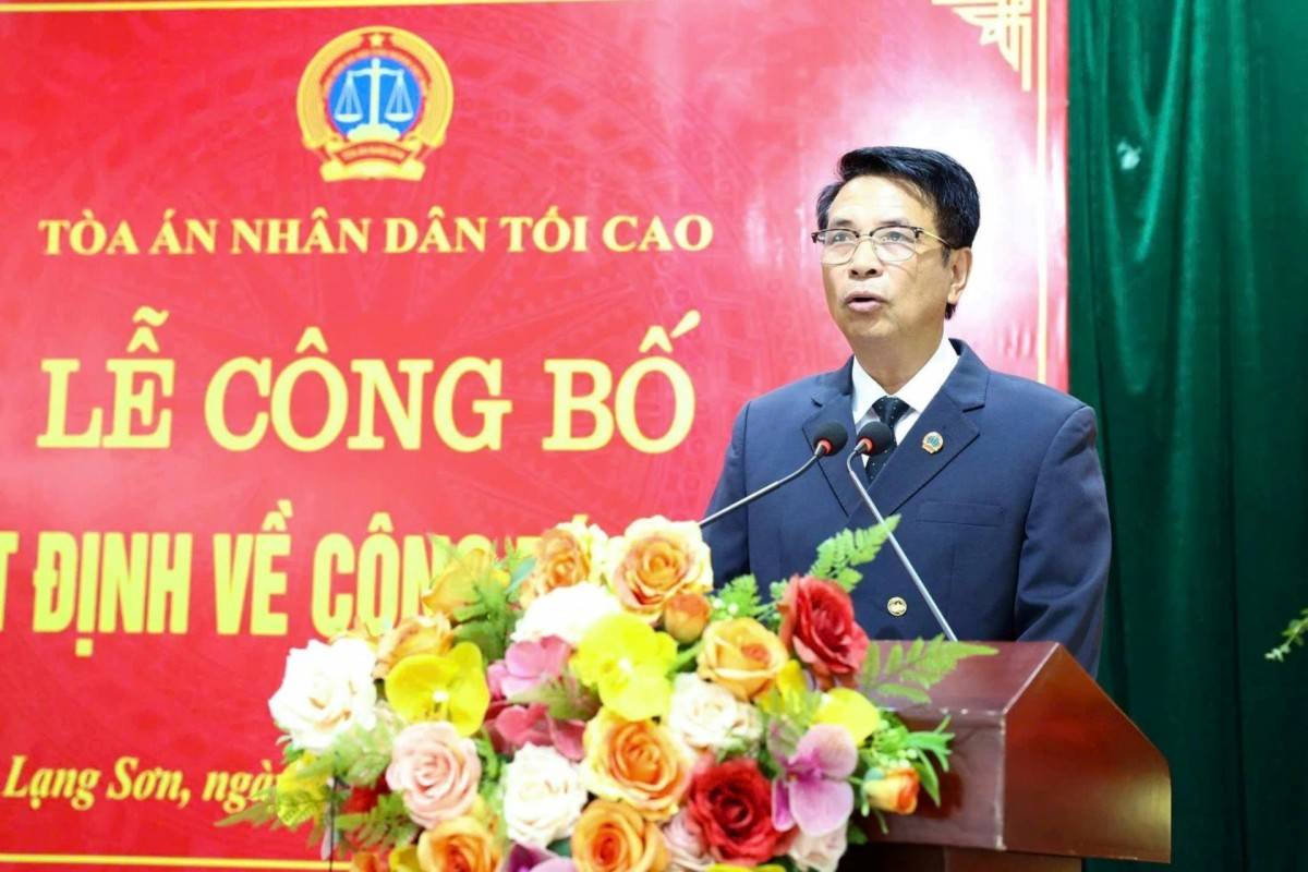 Tân Chánh án TAND tỉnh Lạng Sơn nhận nhiệm vụ từ 15/5/2026